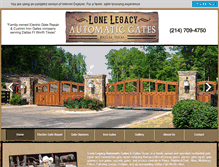 Tablet Screenshot of gaterepairdallas.com